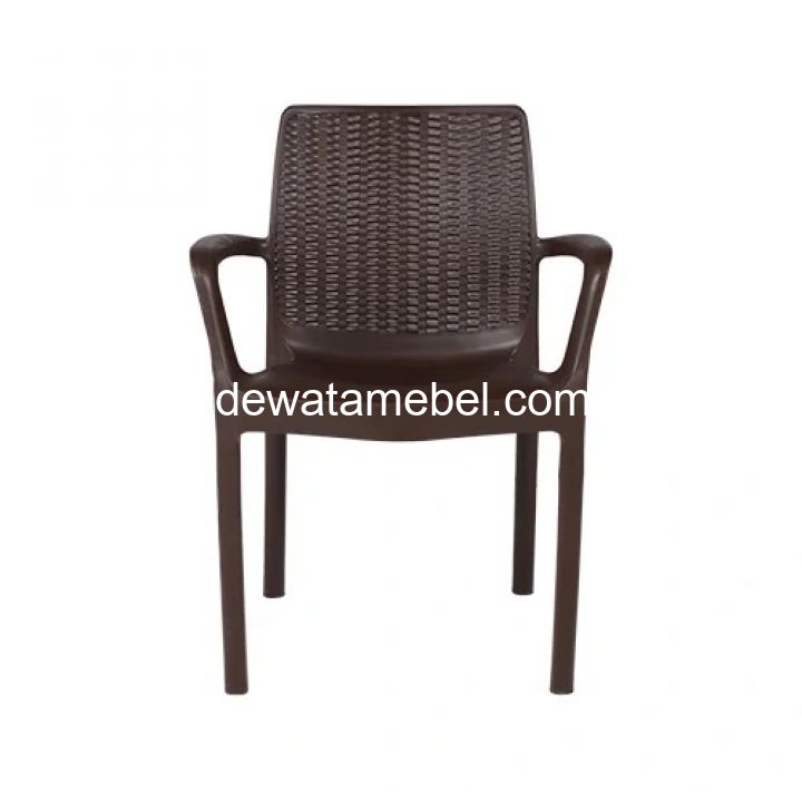 Plastic Chair Olymplast OL 502 R Brown Dark Brown Dewata Mebel